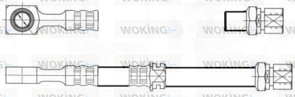 Woking G1900.50 - Тормозной шланг autodnr.net