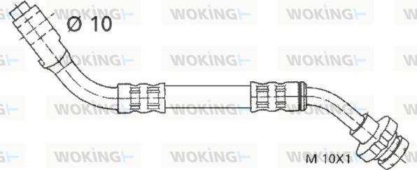 Woking G1903.86 - Гальмівний шланг autocars.com.ua