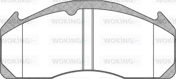 Woking JSA 11333.10 - Тормозные колодки, дисковые, комплект avtokuzovplus.com.ua