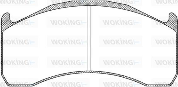 Woking JSA 11723.10 - Тормозные колодки, дисковые, комплект avtokuzovplus.com.ua