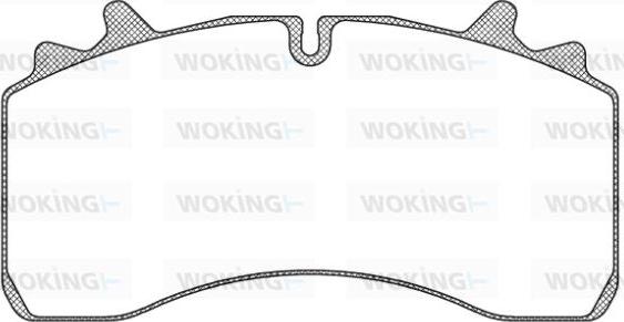 Woking JSA 11753.10 - Тормозные колодки, дисковые, комплект avtokuzovplus.com.ua