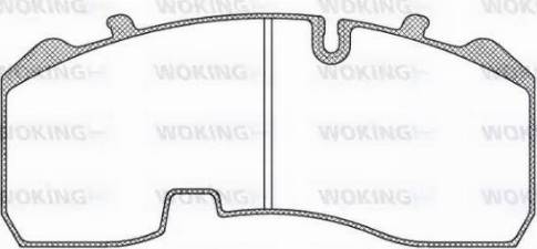 Woking JSA 11843.10 - Тормозные колодки, дисковые, комплект avtokuzovplus.com.ua