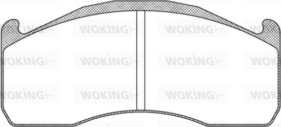 Woking JSA 12283.10 - Тормозные колодки, дисковые, комплект avtokuzovplus.com.ua