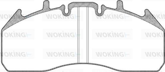 Woking JSA 13573.10 - Тормозные колодки, дисковые, комплект autodnr.net