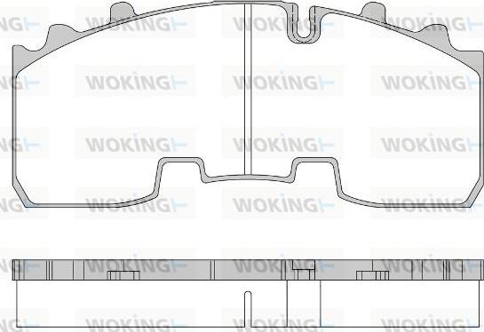 Woking JSA 14563.10 - Тормозные колодки, дисковые, комплект avtokuzovplus.com.ua