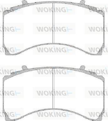 Woking JSA 15793.10 - Тормозные колодки, дисковые, комплект autodnr.net