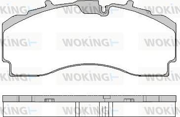 Woking JSA 16043.10 - Тормозные колодки, дисковые, комплект autodnr.net