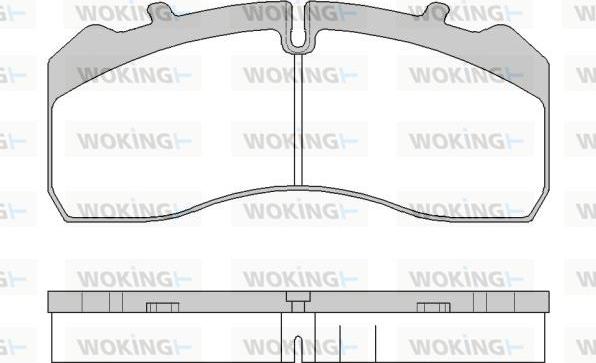 Woking JSA 19463.10 - Гальмівні колодки, дискові гальма autocars.com.ua