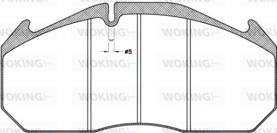 Woking JSA 4063.11 - Тормозные колодки, дисковые, комплект avtokuzovplus.com.ua