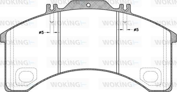 Woking JSA 5983.00 - Гальмівні колодки, дискові гальма autocars.com.ua