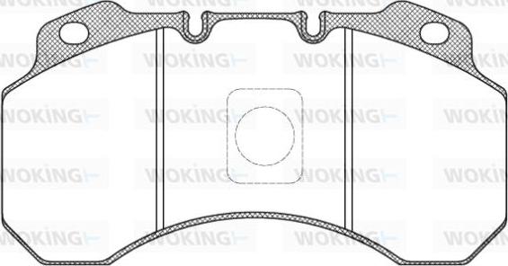 Woking JSA 7803.00 - Тормозные колодки, дисковые, комплект avtokuzovplus.com.ua