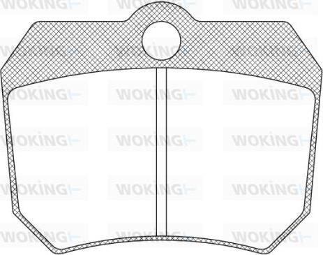 Woking JSA 910305 - Тормозные колодки, дисковые, комплект avtokuzovplus.com.ua