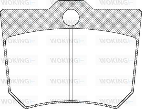 Woking JSA 910315 - Тормозные колодки, дисковые, комплект avtokuzovplus.com.ua