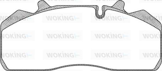 Woking JSA 9943.10 - Тормозные колодки, дисковые, комплект avtokuzovplus.com.ua