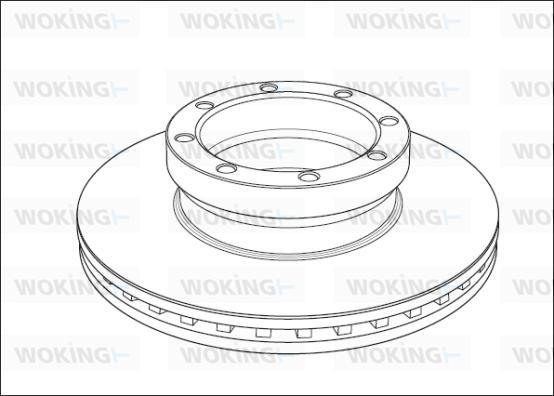 Woking NSA1005.20 - Гальмівний диск autocars.com.ua