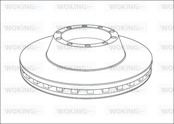 Woking NSA1013.20 - Тормозной диск avtokuzovplus.com.ua