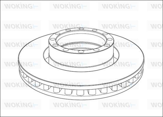 Woking NSA1015.20 - Тормозной диск avtokuzovplus.com.ua