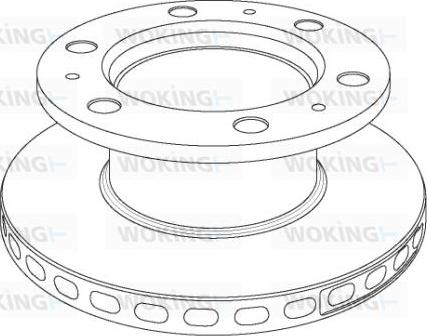 Woking NSA1018.20 - Гальмівний диск autocars.com.ua