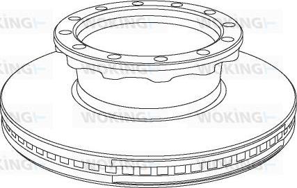 Woking NSA1029.20 - Тормозной диск autodnr.net