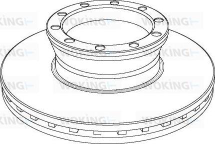 Woking NSA1041.20 - Гальмівний диск autocars.com.ua