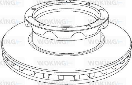 Woking NSA1050.20 - Гальмівний диск autocars.com.ua