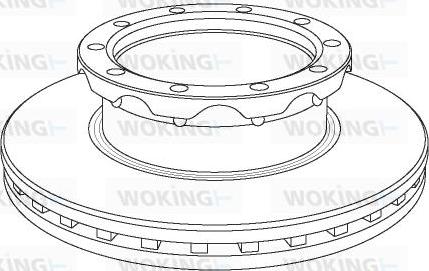 Woking NSA1062.20 - Тормозной диск avtokuzovplus.com.ua