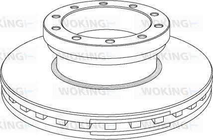 Woking NSA1070.20 - Тормозной диск avtokuzovplus.com.ua