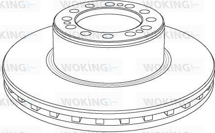 Woking NSA1079.20 - Гальмівний диск autocars.com.ua