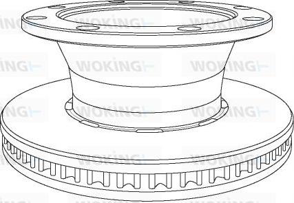 Woking NSA1124.20 - Тормозной диск avtokuzovplus.com.ua