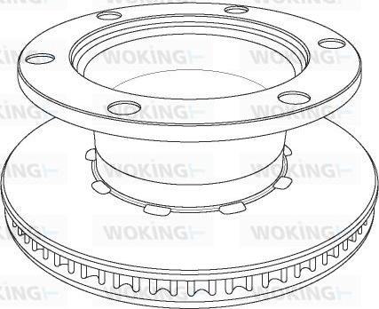 Woking NSA1125.20 - Тормозной диск avtokuzovplus.com.ua