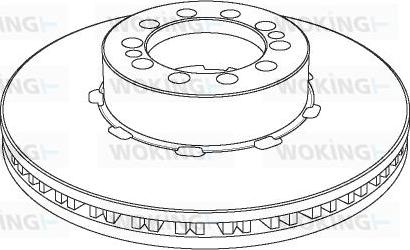 Woking NSA1126.20 - Гальмівний диск autocars.com.ua