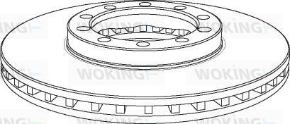 Woking NSA1138.20 - Тормозной диск avtokuzovplus.com.ua