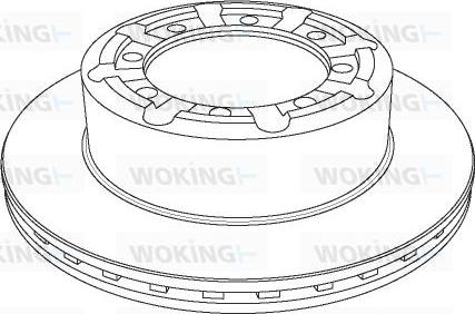 Woking NSA1140.20 - Тормозной диск avtokuzovplus.com.ua