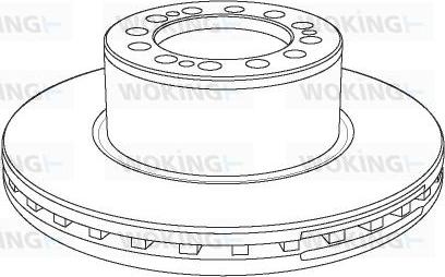 Woking NSA1142.20 - Гальмівний диск autocars.com.ua