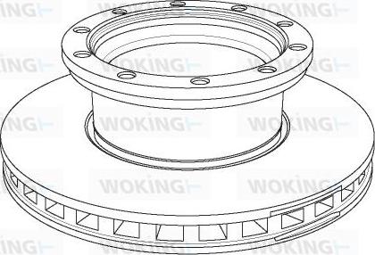 Woking NSA1144.20 - Гальмівний диск autocars.com.ua