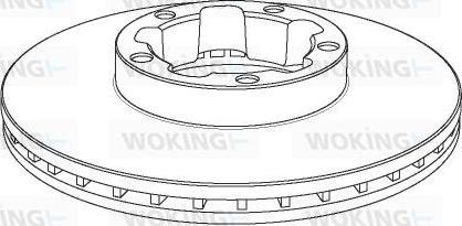 Woking NSA1148.20 - Тормозной диск avtokuzovplus.com.ua