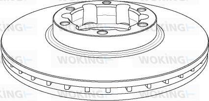 Japanparts JDI117 - Тормозной диск avtokuzovplus.com.ua