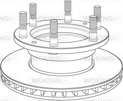 Woking NSA1165.20 - Тормозной диск avtokuzovplus.com.ua