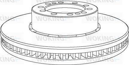 Woking NSA1169.20 - Тормозной диск avtokuzovplus.com.ua