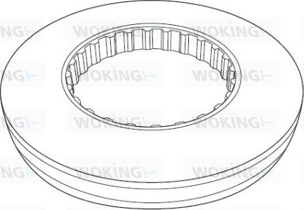 Woking NSA1177.10 - Гальмівний диск autocars.com.ua