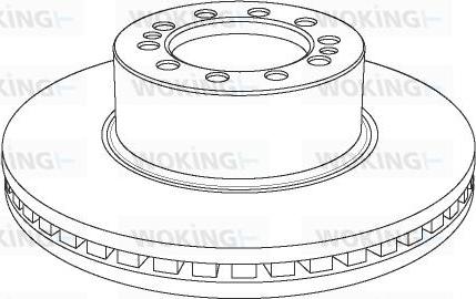 Woking NSA1178.20 - Гальмівний диск autocars.com.ua