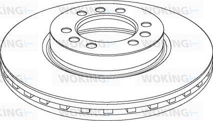 Woking NSA1180.20 - Гальмівний диск autocars.com.ua