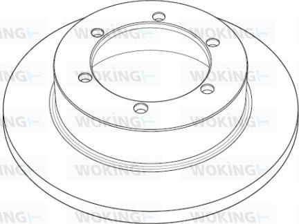 Woking NSA1191.10 - Гальмівний диск autocars.com.ua