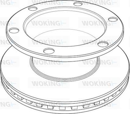 Woking NSA1194.20 - Тормозной диск avtokuzovplus.com.ua