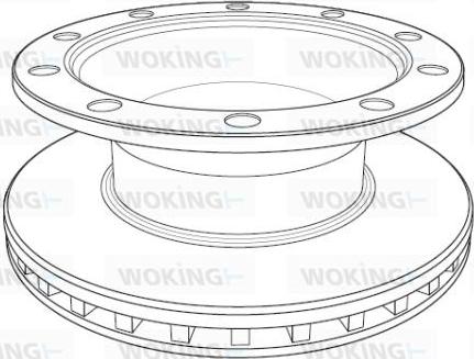 Woking NSA1199.20 - Тормозной диск avtokuzovplus.com.ua