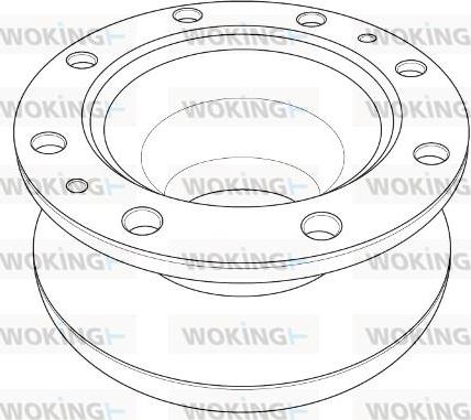 Woking NSA1204.10 - Гальмівний диск autocars.com.ua