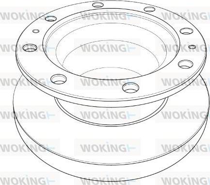 Woking NSA1206.10 - Гальмівний диск autocars.com.ua