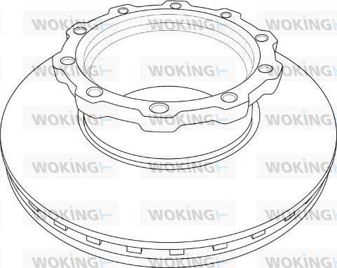 Woking NSA1207.20 - Тормозной диск avtokuzovplus.com.ua