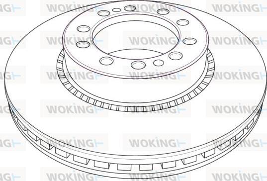 Woking NSA1208.20 - Тормозной диск avtokuzovplus.com.ua