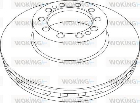 Woking NSA1210.20 - Тормозной диск avtokuzovplus.com.ua